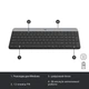 Комплект клавіатура+миша Logitech MK470 Slim Combo Graphite (920-009204) - изображение 5