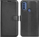 Чохол IETP для Motorola Moto E20 / E40 шкіра PU з візитницею чорний - зображення 10
