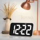 Годинник настільний електронний LOSSO Premium W-500, настільний будильник з LED-підсвіткою білий - зображення 2