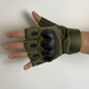 Тактические перчатки без пальцев Gloves HF 1 олива M - изображение 5