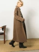 Пальто осеннее длинное женское Seventeen 2041.5338 L-XL Коричневое - изображение 6