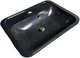 Раковина, умывальник врезной, искусственный камень ADAMANT Option 550x430 Onyx - изображение 1