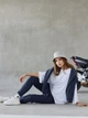 Брюки спортивные женские теплые на флисе на резинке с манжетами Seventeen L-XL Серые 1977.5108 - изображение 5