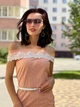Жіноче плаття з костюмної тканини Poliit 8208 персиковий 36 - зображення 5