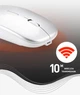 Беспроводная бесшумная игровая мышь iMice PM1 Metal Gray 2.4G + Bluetooth с аккумулятором и подсветкой - изображение 10