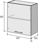 Модуль верхний Roko Руна under the order 60х68.5х30 см Арктика Глянец (20200040664) - изображение 2