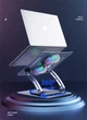 Подставка для ноутбука VHG S65 складная поворотная 360⁰C с вентилятором Rotatable Laptop Stand Silver - изображение 6