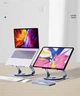 Подставка для ноутбука VHG S65 складная поворотная 360⁰C с вентилятором Rotatable Laptop Stand Silver - изображение 9