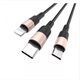 Мульти-кабель Hoco X26 Xpress 3-in-1 USB to Lightning, Micro USB, Type-C, 1м black - зображення 3