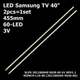 LED підсвітка Samsung TV 40" 60-led SLED 2011SGS40 5630 60 REV1.1 (2011SGS40-5630-60) 40INCH-L1S-60 2pcs=1set - изображение 1