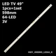 LED підсвітка TV 49" 64-led V6EY_490SMO_LED64_R2 V6EY_490SM0_LED64_R4 BN96-39510A BN96-39511A 1pcs=1set - изображение 1