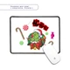 Коврик для мишки с оверлоком Гринч лайк и леденцы(Grinch likes) (5962-3544-L) L - изображение 1