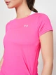 Спортивная футболка для бега женская Under Armour UA HG Armour SS 1328964-695 XS Розовая (195252386924) - изображение 4