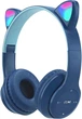 Бездротові навушники "Котячі вушка" CatEar P47M з підсвіткою RGB Bluetooth MP3 плеєр Blue - изображение 1