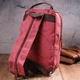 Сумка слинг через плечо мужская Vintage leather-21256 Малиновая - изображение 11