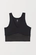 Топ жіночий спортивний H&M чорний L 0935199 - изображение 1