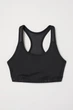 Топ жіночий спортивний H&M чорний S 0564786 - изображение 4