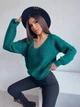 Fashions • Светр жіночий з вирізом Лаура Fashions 44-50 пляшка (217/а-нс) - зображення 7