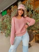 Fashions • Свитер женский с вырезом Лаура Fashions 44-50 пудра (217/а-нс) - изображение 2