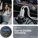Автомобильное зарядное устройство ArmorStandart USB Type-C PD20W + USB QC 3.0 Grey (ARM65439) - изображение 2