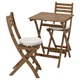 Стіл і 2 стільці ASKHOLMEN IKEA 792.623.29 сіро-коричневий - зображення 1
