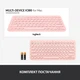 Клавиатура беспроводная Logitech Wireless K380 for MAC UA Rose (920-010406) - изображение 10