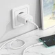 Сетевое зарядное устройство BOROFONE BN9 2Type-C, QC/PD, 35W, 3A адаптер с Type-C кабелем - изображение 6