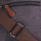 Стильная мужская сумка из плотного текстиля 21225 Vintage Черная - изображение 3