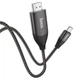 Кабель (переходник) Hoco UA16 Type-C - HDMI 4K 2 м Черный/ Серый (UA16) - изображение 2