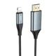 Кабель (переходник) Hoco UA15 Lightning - HDMI 2 м Черный/ Серый (UA15) - изображение 4