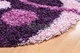 Пушистый прикроватный коврик Loca 9197 D.Purple овал 60х110 см Фиолетовый - изображение 4