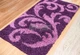 Пушистый прикроватный коврик Loca 9161 D.Purple 80х150 см Фиолетовый - изображение 2