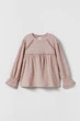 Блуза ZARA пд8361 пудрова 134 - изображение 1