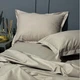 Постельное однотонное бельё Люкс MLS Поплин комплект Полуторный 160*220/50*70 тауп - изображение 1