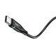 Кабель для заряджання hoco. U93 Shadow USB на Type C, 1.2м, струм до 3.0A подвійний індикатор, поверхня: обплетення, конектори: алюмінієвий сплав - зображення 3
