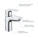 Cмеситель для умывальника однорычажный GROHE QuickFix StartEdge 24196001 хром латунь с донным клапаном CV030593 - изображение 6