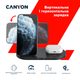 Бездротовий зарядний пристрій Canyon WS-202 2 в 1 QI Black (CNS-WCS202B) - зображення 4