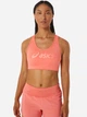 Спортивный топ для бега женский ASICS Core Asics Logo Bra c-2012C573-700 XS Розовый (4550456328891) - изображение 1