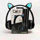 Беспроводные наушники с кошачьими ушками Cat Ear VZV-23M детские музыкальные наушники Черные - изображение 3