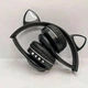 Беспроводные наушники с кошачьими ушками Cat Ear VZV-23M детские музыкальные наушники Черные - изображение 9