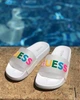 Шлепанцы Guess Lana Logo Slide Sandals белые 36 размер - изображение 2