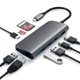 Хаб-адаптер Satechi Aluminum Type-C Multimedia Adapter, Space Gray (ST-TCMM8PAM) - изображение 3