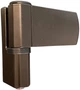 Петля дверная FAPIM Florence 80 15-20 мм Коричневая (8010681130264) (7640I_62-8077 MAT) - изображение 4
