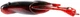 Силікон Keitech Noisy Flapper 3.5" (5 шт / уп) ц:467 black red belly (153706) 1551.12.75 - изображение 2