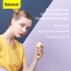 Наушники BLUETOOTH BASEUS Encok True Wireless Earphones WM01 |5Hours, BT5.0, 40mAh/300mAh| (NGWM01-0Y) yellow - изображение 4