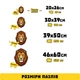 Деревянный фигурный пазл Лев от WortexPuzzle 46x60 см 538 шт - изображение 3