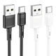Кабель HOCO X83 USB для Type-C 3A, 1m, PVC, PVC connectors, Black - зображення 2