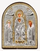 Печерская Икона Божией Матери 8,3х10,4см арочной формы без рамки на дереве (EP3-237XG/P) - изображение 1
