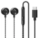 Навушники REMAX TYPE-C Wired Earphone for Music & Call RM-711a 1.2м black - зображення 1