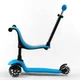 Самокат триколісний Best Scooter PL-422 PU колеса зі світлом, сидіння, батьківська ручка, Блакитний - зображення 2